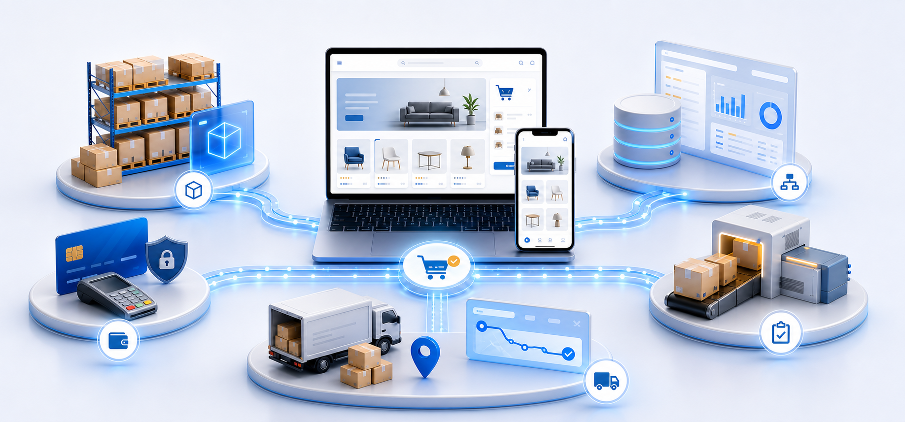 E-commerce conectado con sistemas de gestión